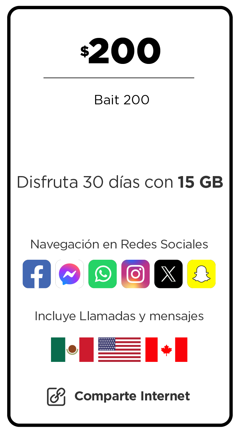 Paquete Bait 200